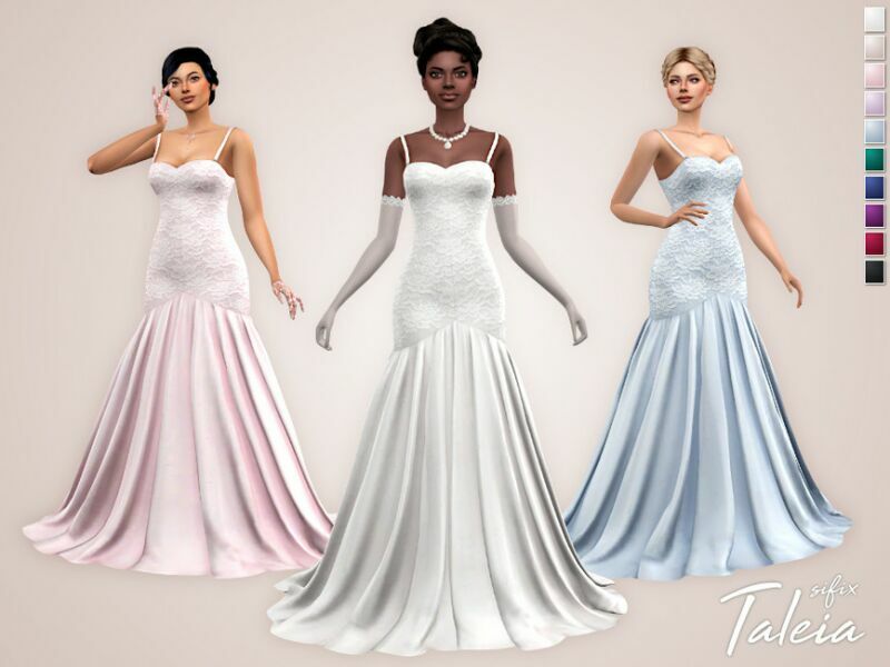 Taleia Dress By Sifix Sims 4 CC