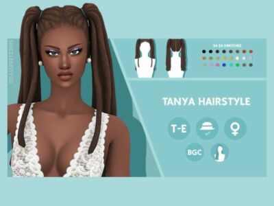 Tanya Hairstyle By Simcelebrity00 Sims 4 CC