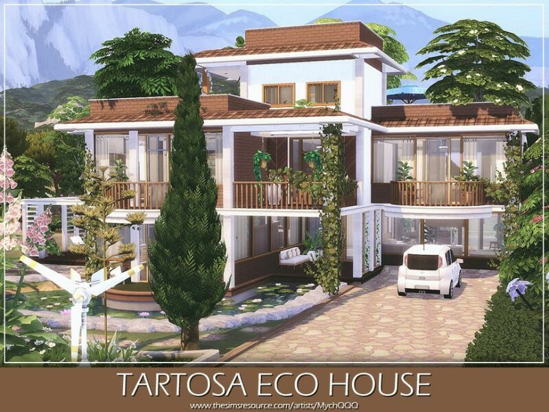 Tartosa ECO House By Mychqqq Sims 4 CC