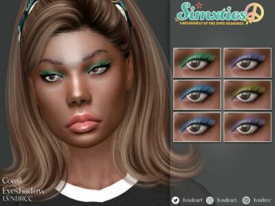 “THE – Female Eyeshadow: Simxties Coast Eyeshadow” Sims 4 CC