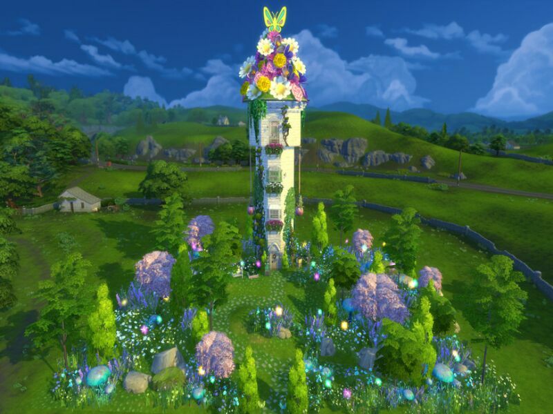 The Flower Tower By Susancho93 Sims 4 CC