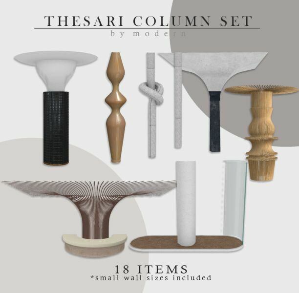 Thesari Column SET Sims 4 CC