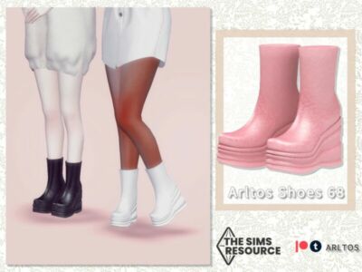 Thick Bottom Boots / 68 By Arltos Sims 4 CC