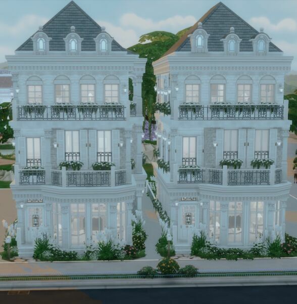 Thistlewood Townhouses Sims 4 CC