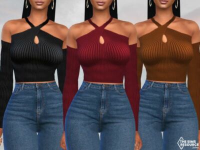 Three Piece Crossed Tops By Saliwa Sims 4 CC