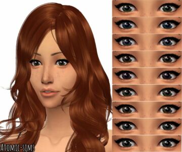 Tifa Eyes NO.16 Conversion By Atomic-Sims Sims 4 CC