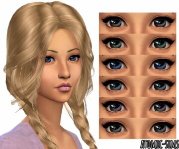 Tifa Eyes NO.20 Conversion By Atomic-Sims Sims 4 CC