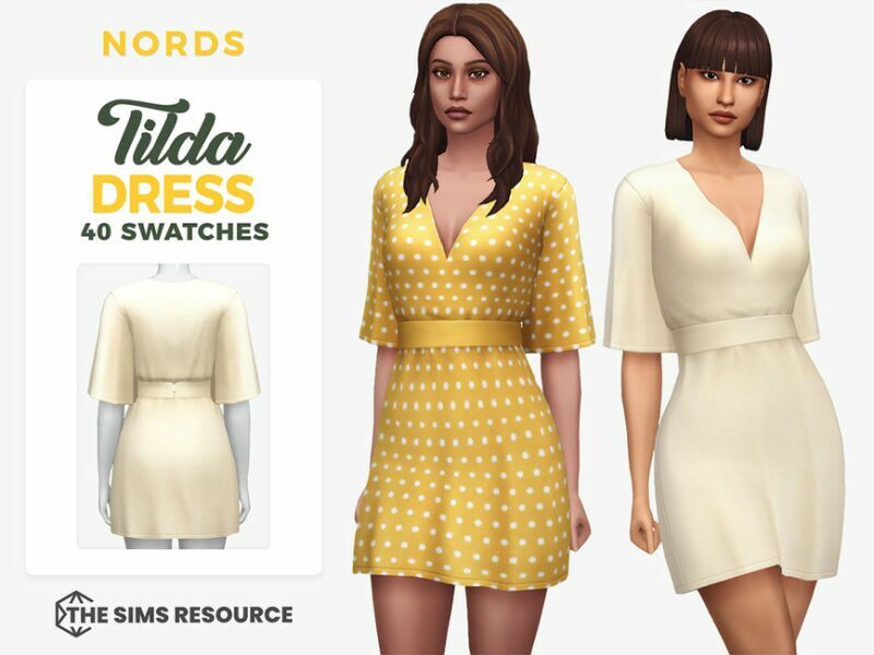 Tilda Dress By Nords Sims 4 CC