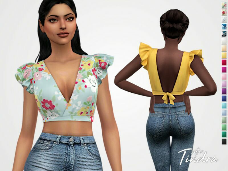 Tindra TOP By Sifix Sims 4 CC