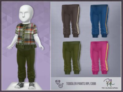 Toddler Pants Rpl138B By Robertaplobo Sims 4 CC