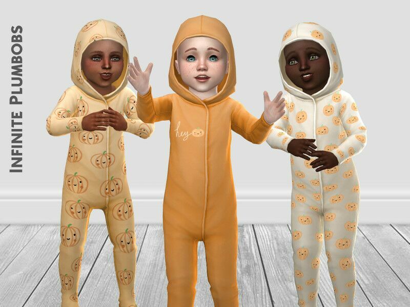 Toddler Pumpkin Onesies By Infiniteplumbobs Sims 4 CC