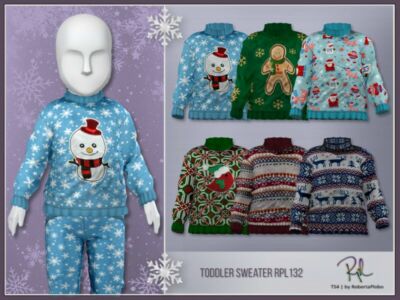 Toddler Sweater RPL132 By Robertaplobo Sims 4 CC