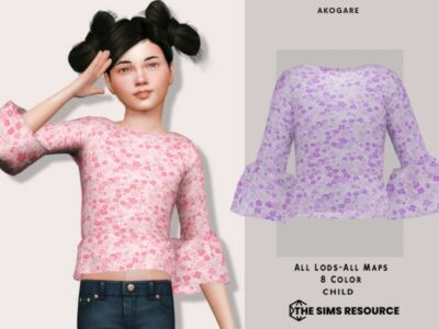 TOP NO.152 By _Akogare_ Sims 4 CC