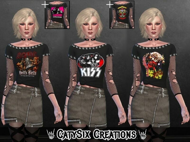 Tops Ready To Rock V3 By Catysix Sims 4 CC