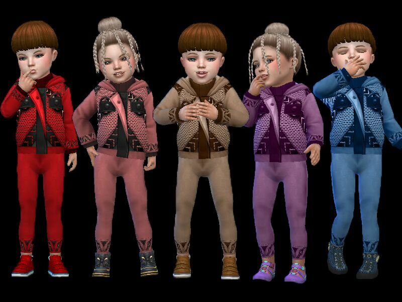 Tracksuit Boys And Girls By Trudieopp Sims 4 CC