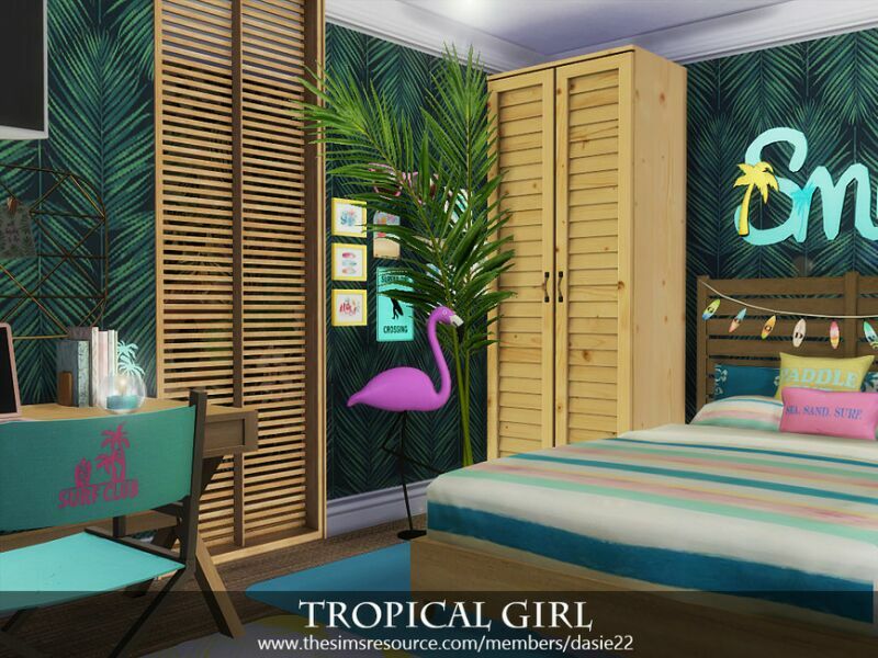 sims 4 cc tropical girl by dasie2 2