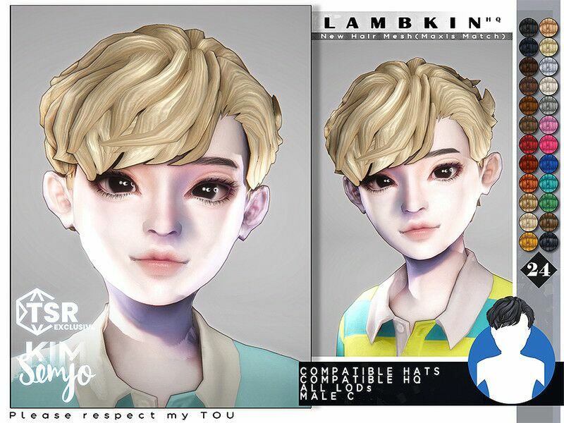 TS4 Child Hairstyle_Lambkin(Maxis Match) Sims 4 CC