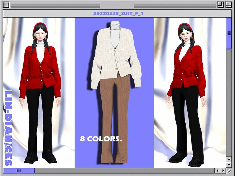 Turtleneck And Sweater Coat Sims 4 CC