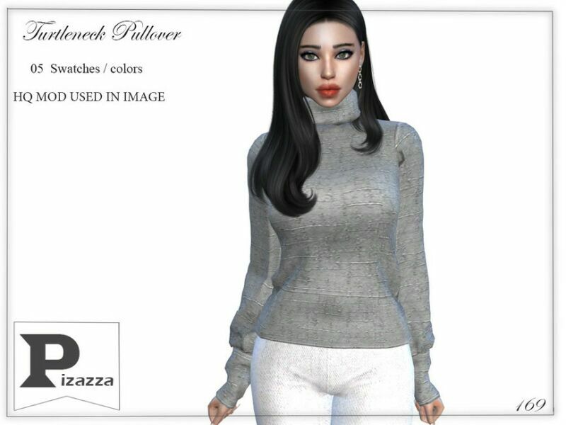 Turtleneck Pullover By Pizazz Sims 4 CC