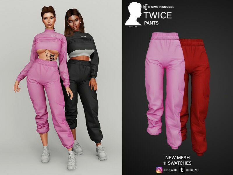 Twice (Pants) Sims 4 CC