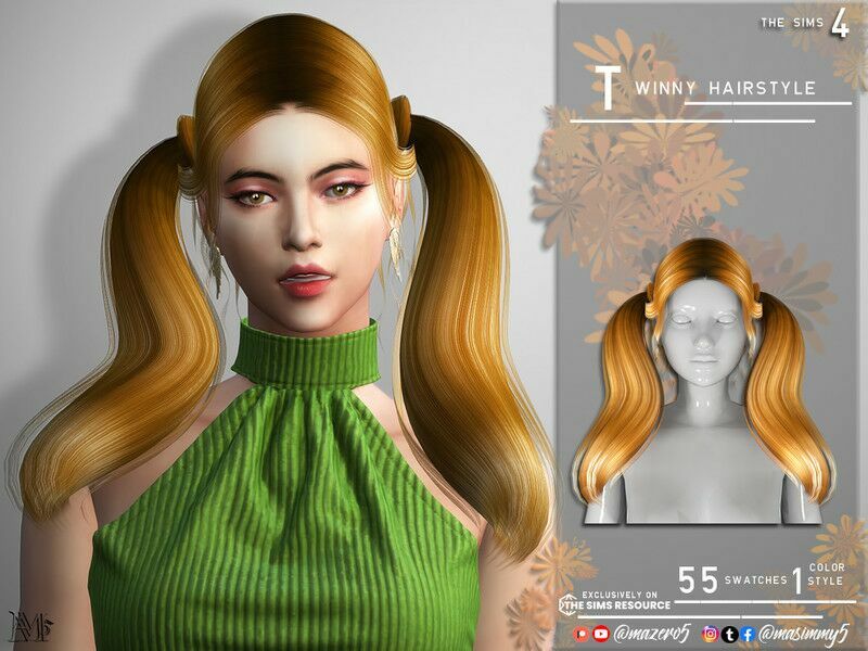 Twinny Hairstyle Sims 4 CC