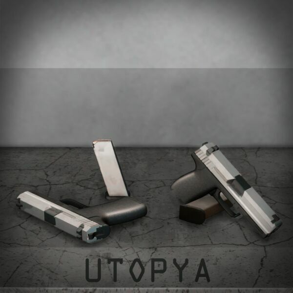 USP9 Pistols A Hand GUN Clutter Decoration Sims 4 CC