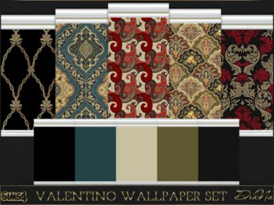 Valentino Wallpaper By Dianasims Sims 4 CC