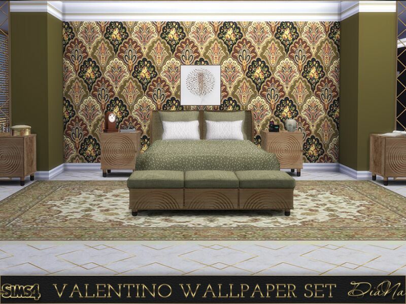 sims 4 cc valentino wallpaper by dianasims 4