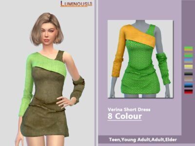 Verina Short Dress Sims 4 CC