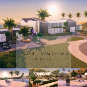 Villa Castella |CC Free By Mrsbarbiex3 Sims 4 CC