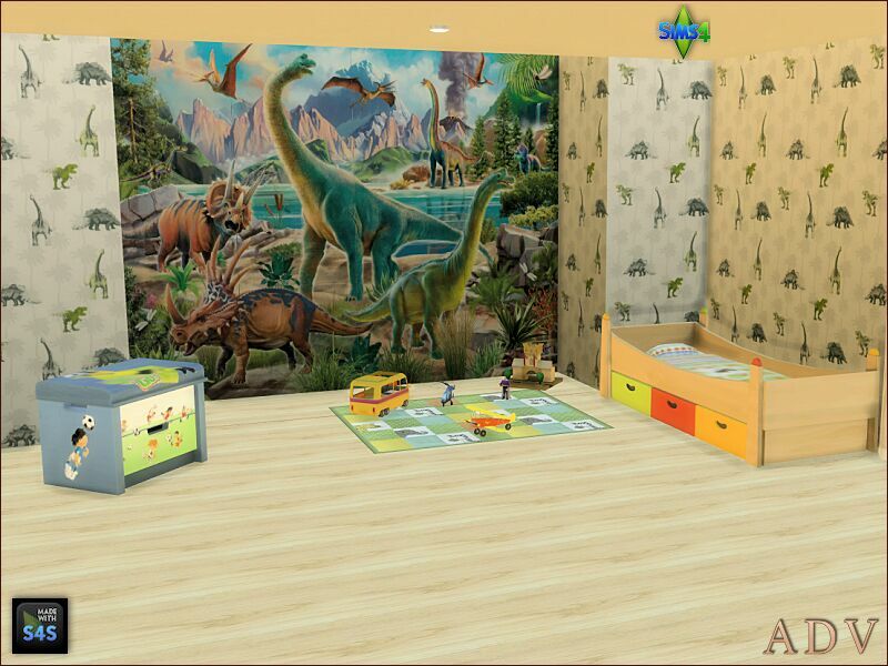 sims 4 cc wallpapers for boy room 6