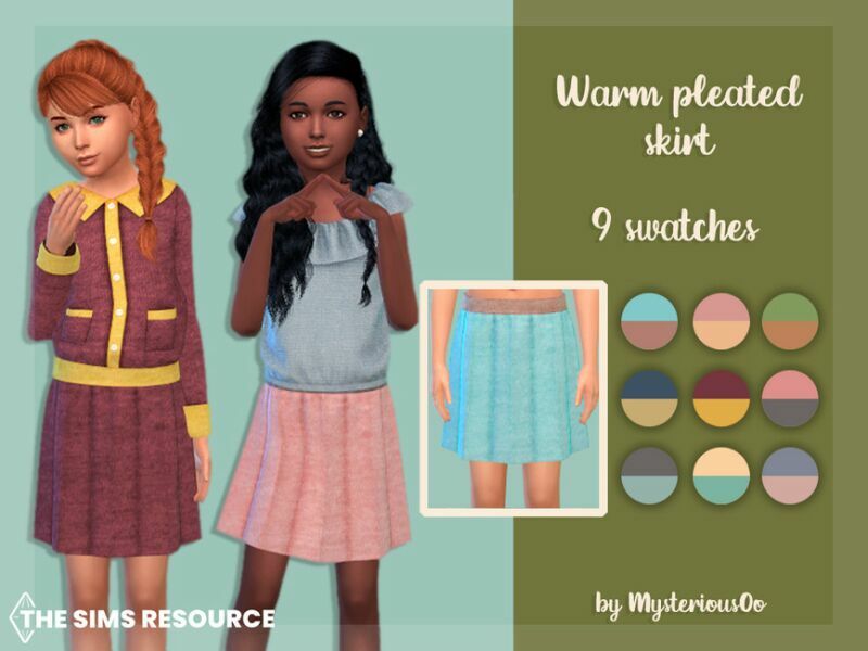 Warm Pleated Skirt By Mysteriousoo Sims 4 CC