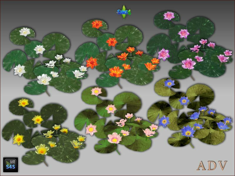 Waterlilies Sims 4 CC