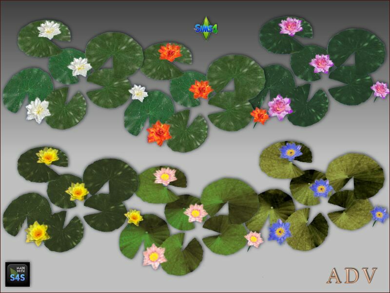 sims 4 cc waterlilies 2