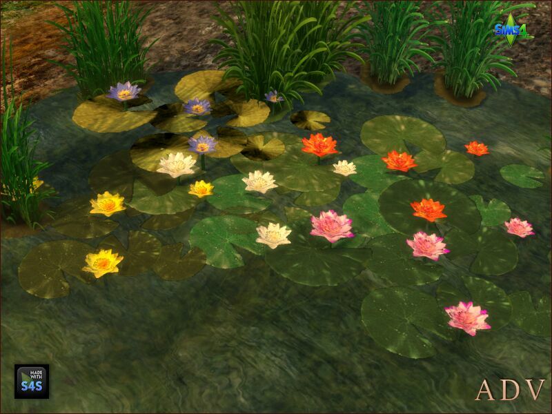 sims 4 cc waterlilies 3