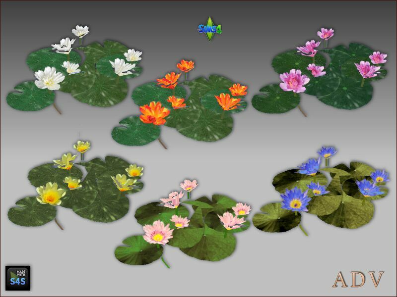 sims 4 cc waterlilies 4