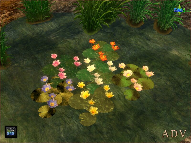 sims 4 cc waterlilies 5