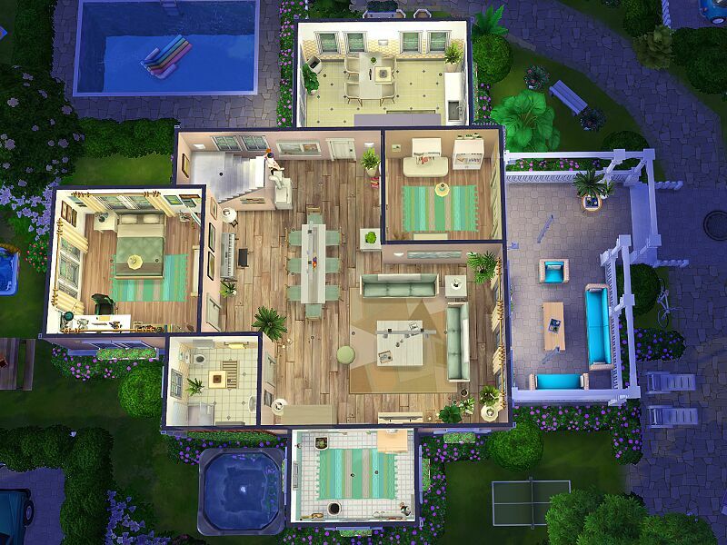 sims 4 cc willow creek dream house no cc by flubs79 5