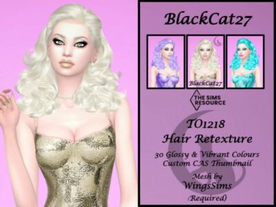 Wings TO1218 Hair Retexture (Mesh Needed) By Blackcat27 Sims 4 CC