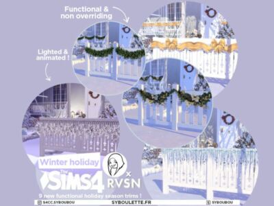 Winter Holiday Decor Trims By Syboulette Sims 4 CC