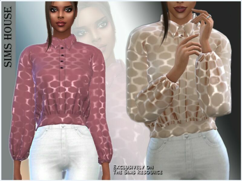 Women’S Silk Blouse Sims 4 CC