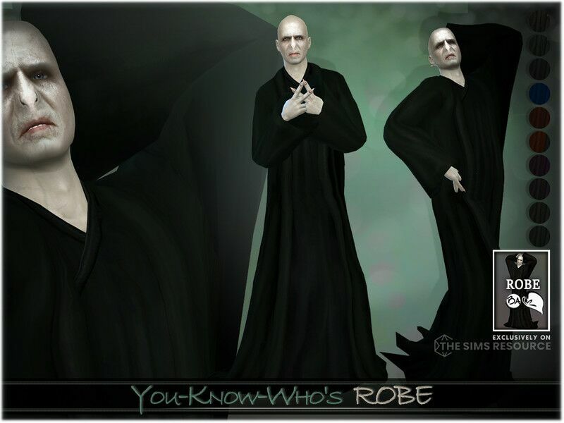 You-Know-Who’S Robe By Bakalia Sims 4 CC