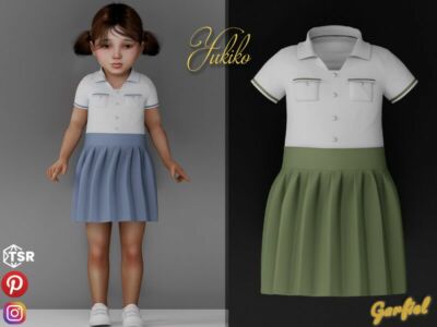 / Yukiko – A Formal Outfit For Toddlers Sims 4 CC