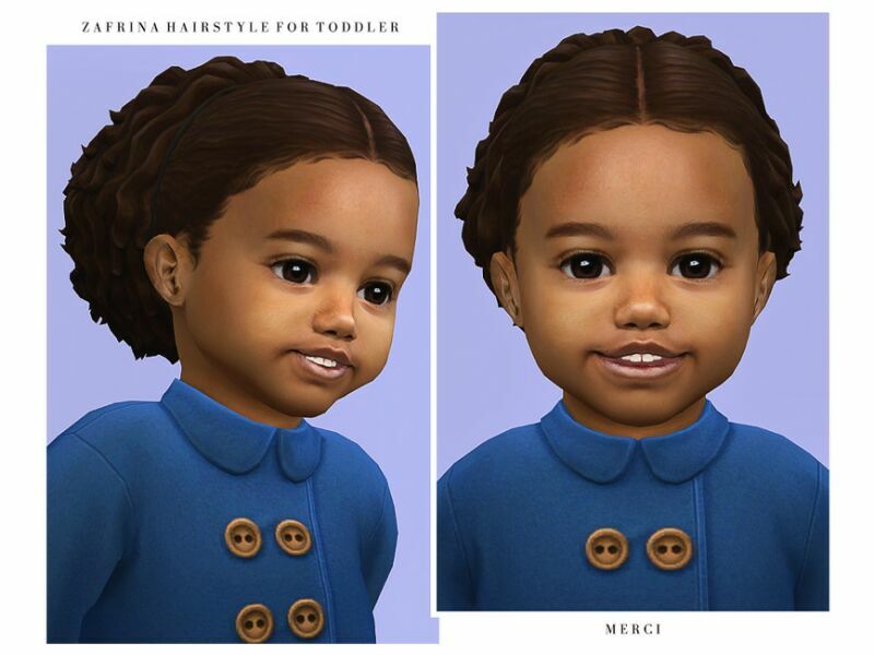 Zafrina Hairstyle For Toddler By ‘-Merci- Sims 4 CC