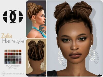 Zalia Hairstyle Sims 4 CC