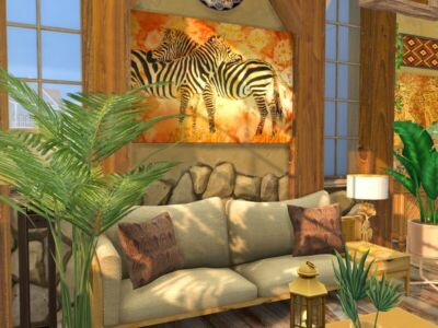 Zambia Living – CC By Flubs79 Sims 4 CC