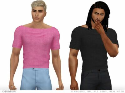 Zayn – Cozy Men’S Shirt By Cherryberrysim Sims 4 CC