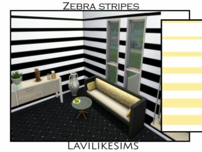 Zebra Stripes By Lavilikesims Sims 4 CC