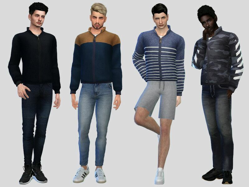 ZIP Sweater Sims 4 CC