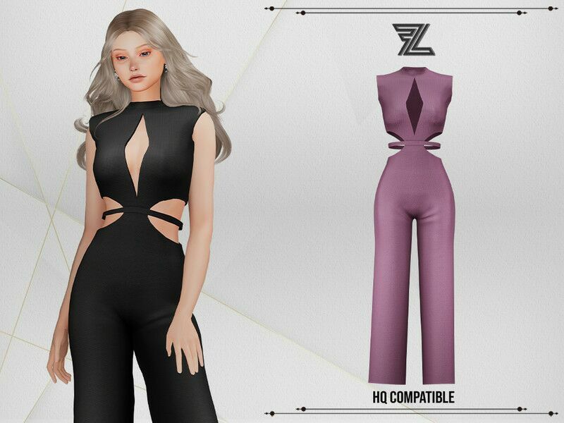 Zoya Jumpsuit By Forlima Sims 4 CC